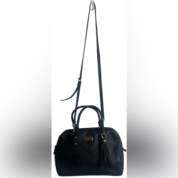 Michael Kors Black Satchel with Gold Details - Picture 8 of 10